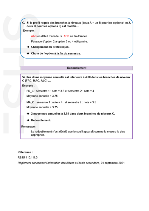 Orientation élèves ES