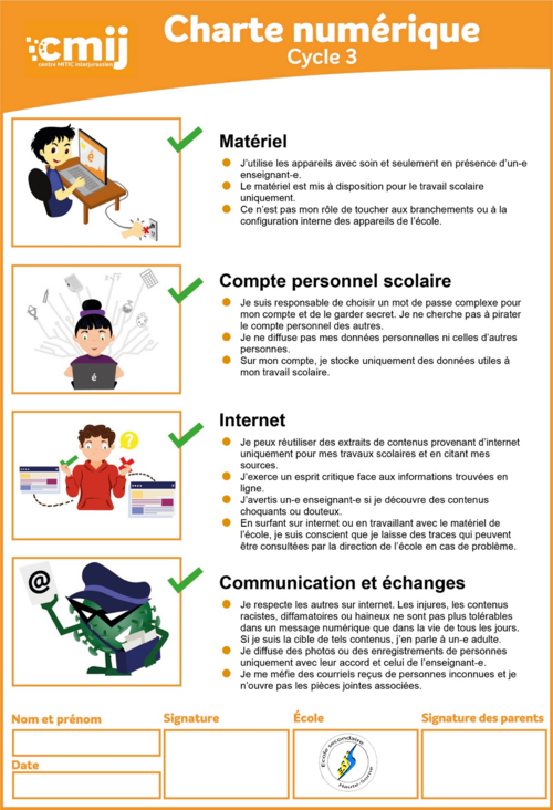 Charte numérique ESHS